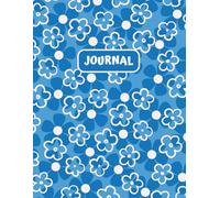 Bullet Dotted Journal: A 200-Page Dot Grid Notebook with Quotes & Prompts for Reflection, Healing, and Goal-Setting 8.5” x 11” | Glossy Softcover | Blue Floral Design