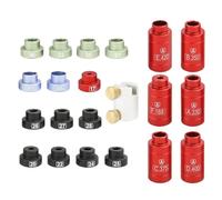 Bullet Headspace Comparator Kit | Reparación De La Herramienta De Calibre Del Espacio De Cabeza 14 Insertos 6 Kit De Medición De Calibre De Precisión Del Buje | Calibre De La Brecha Para Suministros D