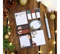 Bullet Journal - Patines de hielo - 9 bloques diferentes de notas adhesivas para Navidad | para hacer | notas para su cuaderno - set 2