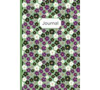 Bullet Journal: Pride Flower Connection Asexual Pride Flag Notebook: Hand Drawn Paperback Cover Diary or Daily Planner, 120 Dot Grid Pages, 6" x 9"