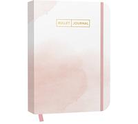Bullet Journal "Watercolor Rose" 05: Mit Punkteraster, Seiten für Index, Key und Future Log sowie Lesebändchen, praktischem Verschlussband und Innentasche
