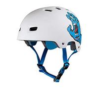 Bullet Santa Cruz Screaming Hand Casco, Unisex Adulto, Blanco (Matt White), L/XL