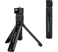 Bullet Time - Trípode giratorio de agarre para Insta360 X5/X4/X3, DJI OSMO Pocket 3, GoPro - Mango giratorio de 360°, rosca de 1/4 pulgadas, carga de 6 libras, palo selfie compacto y trípode de mesa