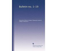 Bulletin no. 1-19: Volume 3