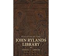 Bulletin of the John Rylands Library 101/1