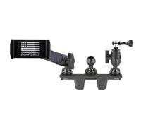 Bulletpoint Accessory - Soporte de teléfono de metal listo para tablero + soporte para cámara de acción soporta 3 dispositivos compatibles con Ford Bronco 2021+