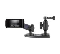 Bulletpoint Soporte de metal para teléfono celular + soporte de cámara de acción compatible con Jeep Wrangler JL / 4xe y Jeep Gladiator 2024+ 2024+ Dual de 20 mm (lado del conductor)