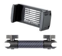 Bulletpoint Soporte para Móviles, Teléfono Celular con Fibra de Carbono de 7 cm + Brazo de Montaje Kevlar Compatible con Teléfonos Inteligentes iPhone y Android, se Adapta a Bolas de Fijación de 20 mm