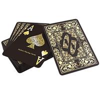 Bullets Playing Cards, Cartas de Póquer de Plástico Black Edition, Alto Brillo, con Dos Cartas de Esquina, Juego de Cartas de Índice Jumbo para Texas Holdem Poker