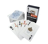 Bullets Playing Cards, Mazo de tarjetas de doble cabeza para personas mayores (hoja francesa), plástico, 2 signos angulares, índice jumbo, 57 x 88 mm