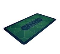 Bullets Playing Cards - Paulie-Poker Layout - Alfombrilla de mesa de 63 x 31.5 pulgadas - Alfombrilla de juego de lujo para noche de casino - Verde