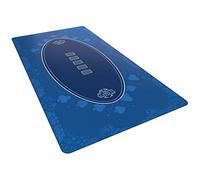 Bullets Playing Cards, Tapete Cartas Poker Profesional y Juegos de Mesa 200 x 100 cm para tu Propia Mesa de póquer, Alfombra tapete Texas Holdem Antideslizante Premium XXL, Azul