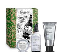 Bullfrog - Kit The Legendary One Hidrata y Define 3 en 1, Edición Limitada, Bálsamo Multifunción Original 100ml, Gel de Afeitado Invisible 100ml y Gel de Peinado Invisible 50ml