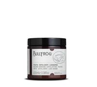 Bullfrog Pasta Exfoliante para Barba 100 ml - Limpieza Profunda de la Barba - Proporciona un Aspecto Brillante y Ordenado - Fragancia con Notas de Lavanda, Musgo de Roble y Vetiver