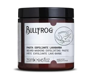 Bullfrog Pasta Exfoliante para Barba 250 ml - Limpieza Profunda de la Barba - Proporciona un Aspecto Brillante y Ordenado - Fragancia con Notas de Lavanda, Musgo de Roble y Vetiver.