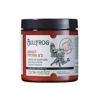Bullfrog Crema de Afeitar Secret Potion N.2 "Comfort" - Suaviza la Barba - Deja la Piel Fresca y Suave - Notas Especiadas y Ambarinas - Fabricado en Italia - 250 ml