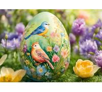 Bullglesup Puzzle para adultos, 1000 piezas, huevos coloridos con cartel, piezas encajan perfectamente entre sí letras en la parte posterior, sin polvo, regalo para personas mayores (70 x 50 cm)