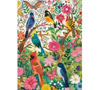 Bullglesup Rompecabezas de 1000 piezas para adultos, rompecabezas de pájaros sin costuras con letra de póster en la parte posterior, piezas únicas que se ajustan bien sin polvo (27.5 x 19.6 pulgadas)