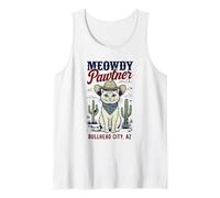 Bullhead City AZ USA - Divertido diseño de gato Meowdy Pawtner Camiseta sin Mangas