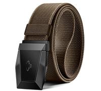 BULLIANT Cinturón Hombre, Cinturón Táctico Policia Militar Trabajo Cinturon 3,8cm,Hebilla Liberación Rápida,Marrón Claro2651,105cm/30-34" Cintura ajuste