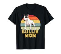 Bullie Mamá Retro Bull Terrier Amante De Los Perros Vintage Camiseta