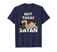 Bullmastiff Perro Perezoso Not Today Satan Camiseta