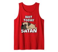 Bullmastiff Perro Perezoso Not Today Satan Camiseta sin Mangas