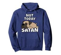 Bullmastiff Perro Perezoso Not Today Satan Sudadera con Capucha