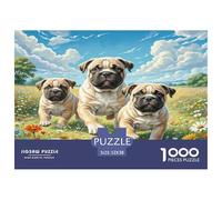 Bullmastiff Puzzles 1000 Pieza para Adultos Puzzle Juego for The Whole para Mujeres, Regalos para Hombres Cartón 100% Reciclado Decoración del Hogar 52x38cm/1000pcs