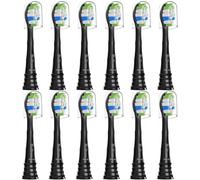 Bullnas Cabezales de cepillo de repuesto compatibles con Philips Sonicare, cabezales de cepillo de dientes para cepillo de dientes eléctrico Sonicare ProtectiveClean 4100 5100 5300 6100, 12 cabezales