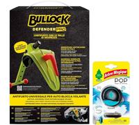 Bullock Defender Pro - Bloqueo antirrobo universal para coche con cerradura antirrobo súper resistente + ambientador Pop sólido con fragancia océano de larga duración y tecnología ultra emanación 3D