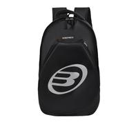 Bullpadel - Mochila Tour Negro, con Detalles en Gris, con Compartimento Principal Espacioso y Otro Más Pequeño, Asas Acolchadas, Estilo Moderno y Elegante, Mochila Ligera, Práctica y Resistente