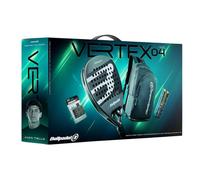 Pack Bullpadel Vertex 04 M 25 - Pala de Pádel de Potencia + Accesorios Premium | Modelo 2025 | Jugador Avanzado | Balance Alto, Carbono Profesional