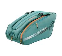 BULLPADEL Paletero Tour Color Turquesa - Paletero Capacidad Intermedia - Ligero - Compartimento Principal - Capacidad 2 Palas Padel - Bolsillo Lateral - Paletero Bullpadel