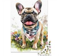 BULLPerro FRANCÉS Puzzle 1000 Piezas, DIY, Juguete EduGatoivo, Decoración del Hogar, para Niños Mayores De 12 Años 1000pcs (75x50cm)