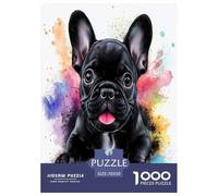 Bullperro francés Puzzle Imposible,desafío for Adults Entretenimiento Creativo 1000 Piezas Obra De Arte De Juego De para Adultos Y Niños A Partir De 12 Años 70x50cm/1000pcs
