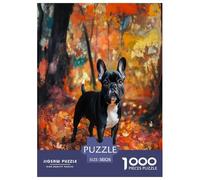 Bullperro francés Puzzles Imposible,desafío for Adults Juego EduGatoivo 1000 Piezas Obra De Arte De Juego De para Adultos Y Niños A Partir De 12 Años 38x26cm/1000pcs