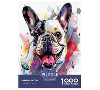 Bullperro francés Puzzles Imposible,desafío para Adultos Juego EduGatoivo 1000 Piezas Obra De Arte De Juego De para Adultos Y Niños A Partir De 12 Años 70x50cm/1000pcs