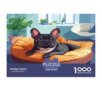 BULLperro Francese 1000 Piezas Rompecabezas Familiar Y Niños A Partir De 12 Años Puzzle Inteligencia Juguete Pasatiempo Creativo Diversión EduGatoivo 70x50cm/1000pcs