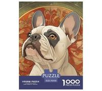 BULLperro Francese Puzzle 1000 Piezas, Entretenimiento Rompecabezas De Bricolaje, De Noches De Juegos Desafiantes, Puzzles Gift, para Adultos Y Niños A Partir De 12 Años 70x50cm/1000pcs