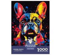 Bullperro Francese Puzzle 1000 Piezas, Entretenimiento Rompecabezas De Bricolaje, Hobby Creativo, Puzzles Gift, para Adultos Y Niños A Partir De 12 Años 70x50cm/1000pcs