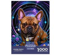 Bullperro Francese Puzzle 1000 Piezas Linda Mascota, Entretenimiento Rompecabezas De Bricolaje, Entretenimiento Creativo, para Adultos Y Niños A Partir De 12 Años 38x26cm/1000pcs