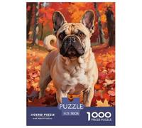Bullperro Francese Puzzle 1000 Piezas Mascotas Lindas, Diversión Rompecabezas De Bricolaje, Desafío, Adultos Y Niños A Partir De 12 Años 38x26cm/1000pcs