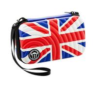 BULL'S Orbis XL - Funda para Dardos, diseño de Bandera de Reino Unido, Color Rojo, Blanco y Azul