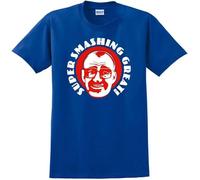 Bullseye Inspired Jim Bowen T-Shirt - Retro British 80's TV Darts Gameshow New Sapphire