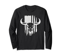 Bullskull, Howdy Rústico, Cráneo De Toro, Cabeza De Toro Manga Larga