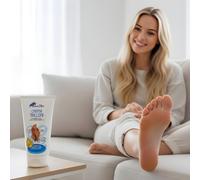 BullTek Crema para talones 150 ml - Nutriente con aceite de oliva de sésamo de coco - Piel seca agrietada Adiós - Hidratación Rápida Reparación Profunda Efecto Emoliente Natural