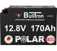 BullTron Batería Polar LiFePO4 de 12,8 V, 170 Ah, con Smart BMS, corriente continua de 200 A, aplicación Bluetooth/WiFi