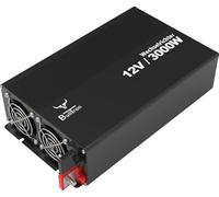BullTron Inversor 12 V 3000 W, Voltaje de Entrada de 12 V, Potencia máxima de 3000 W, 19,7 x 35,2 x 8,2 cm