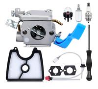 Bullwall 590460102 125B Kit de reconstrucción de carburador compatible con Husqvarna 125B 125BX 125BVX soplador de hojas B2126 BV2126 piezas modelo soplador reemplazo C1Q-W37 545081811 kit de línea de